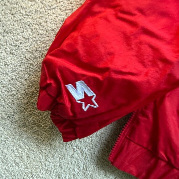 Vintage Kansas City Chiefs Starter NFL Pro line Half zip puffer jacket LARGE - Picture 6 of 6